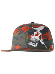 Metal Mulisha Men's Rugged 2 Orange Camo Stretch Fit Hat