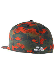 Metal Mulisha Men's Rugged 2 Orange Camo Stretch Fit Hat