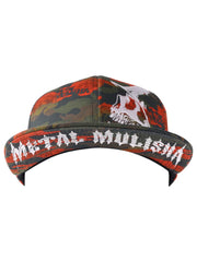 Metal Mulisha Men's Rugged 2 Orange Camo Stretch Fit Hat