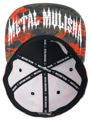 Metal Mulisha Men's Rugged 2 Orange Camo Stretch Fit Hat