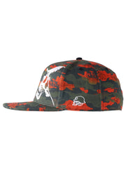 Metal Mulisha Men's Rugged 2 Orange Camo Stretch Fit Hat