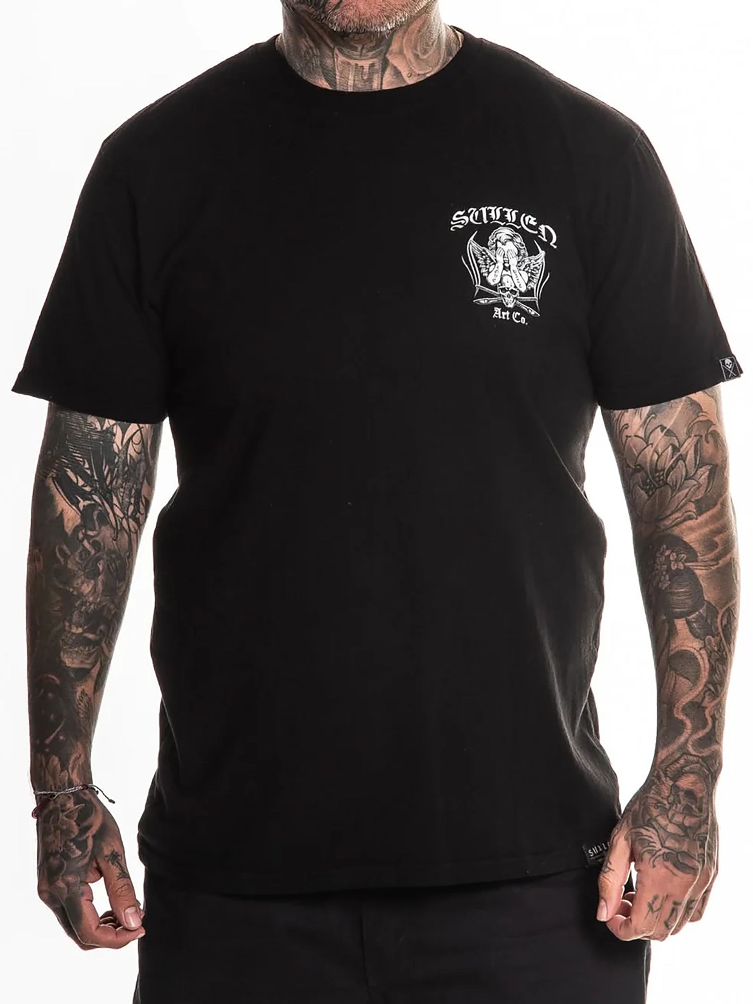 Sullen Men's See No Evil Premium Graphic T-shirt - Jet Black by Sullen