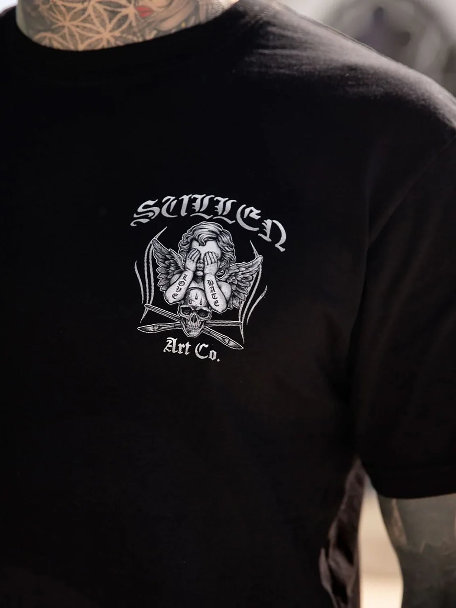 Sullen Men's See No Evil Premium Graphic T-shirt - Jet Black by Sullen