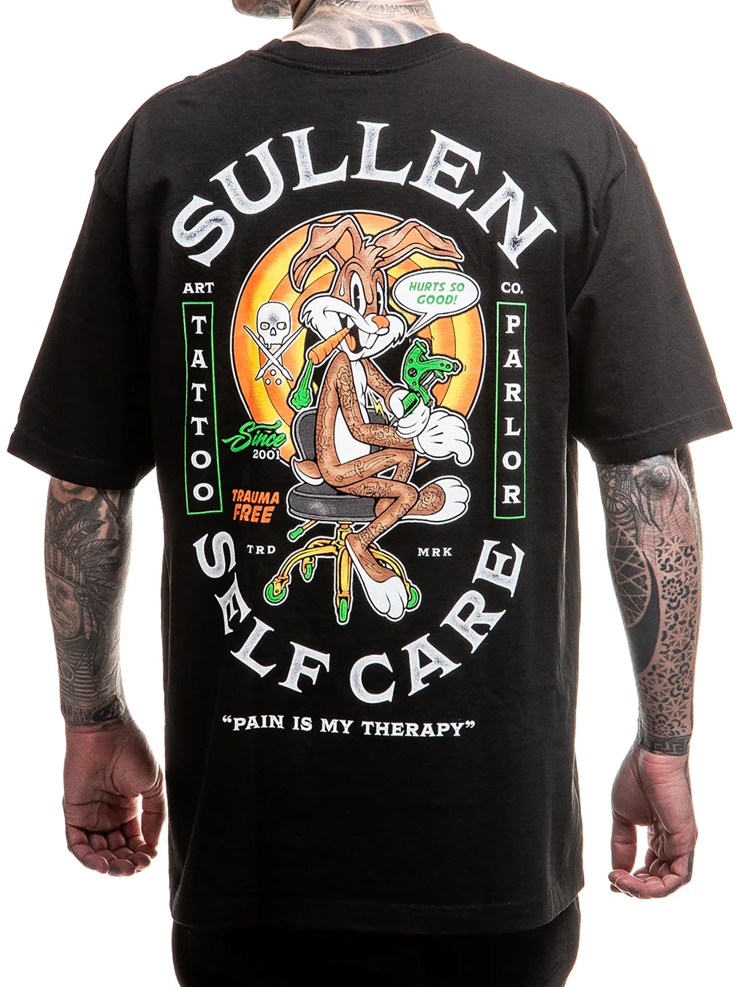 Sullen Men's Self Care "1 Ton" Relaxed Fit T-shirt - Jet Black