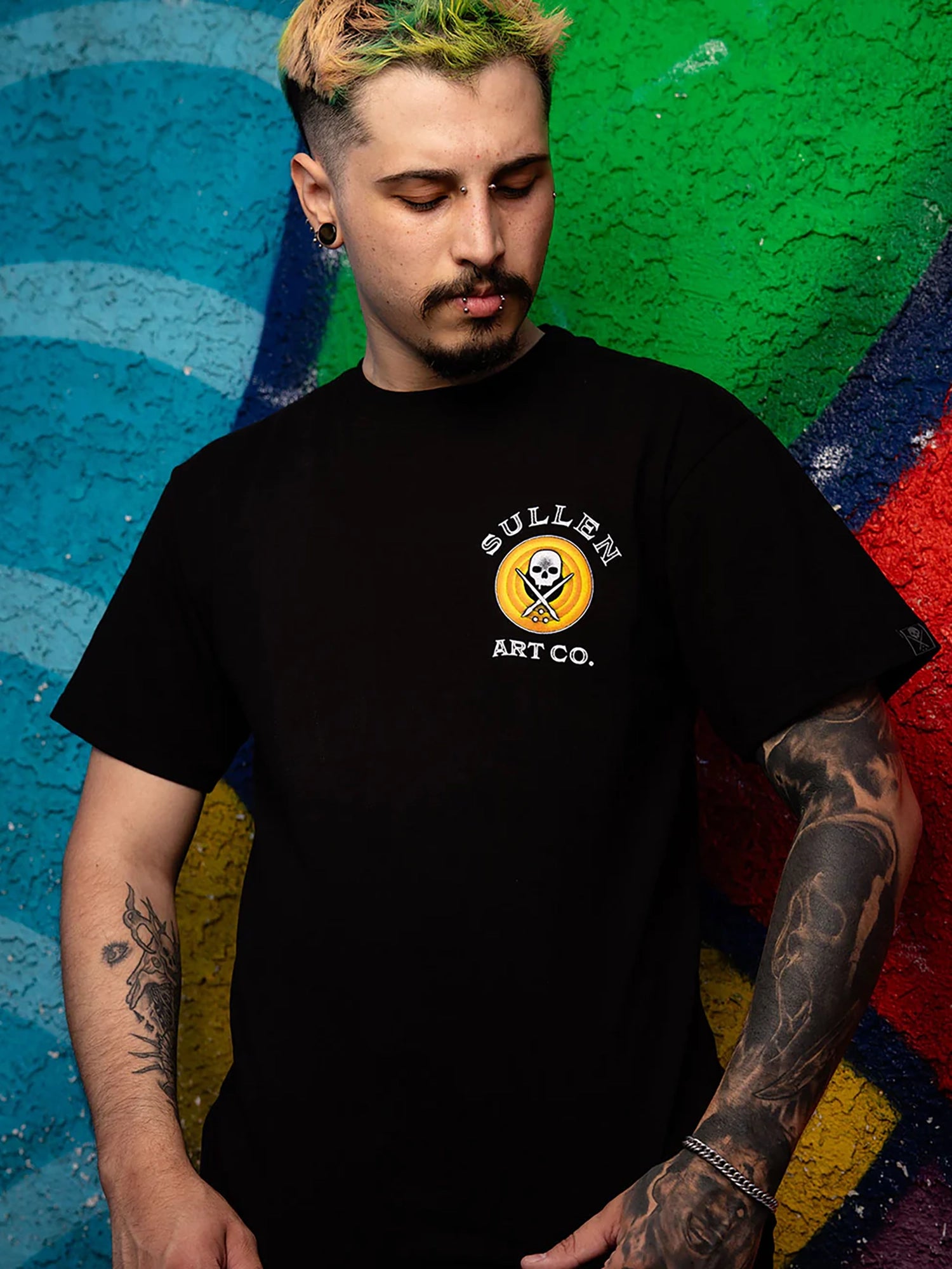 Sullen Men's Self Care "1 Ton" Relaxed Fit T-shirt - Jet Black
