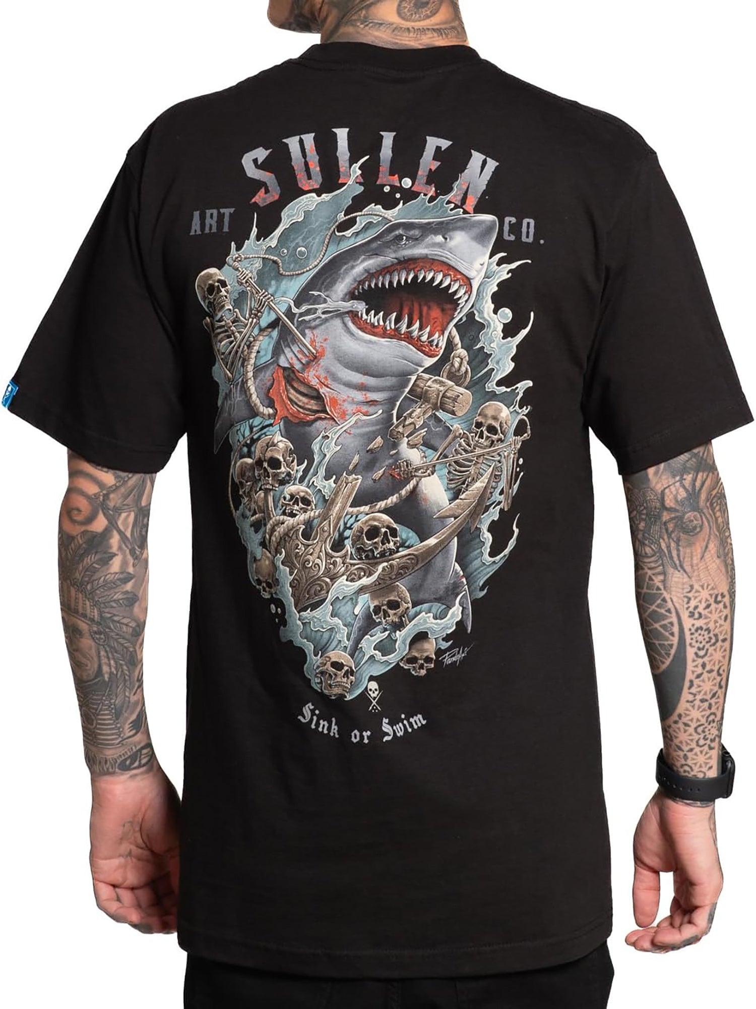 Sullen Men's Shark Battle Standard T-shirt