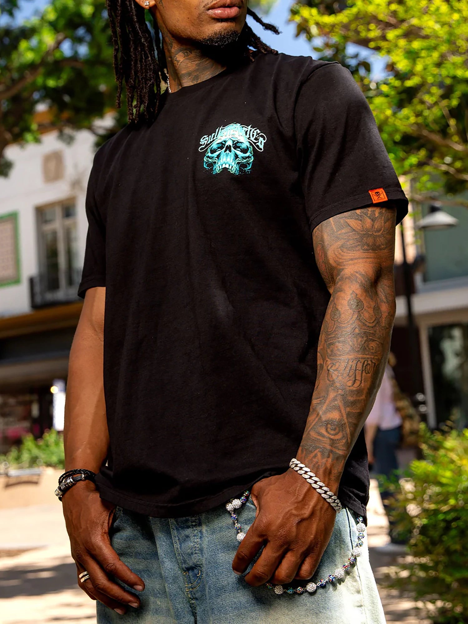 Sullen Men's Silent Depths Premium Tee - Jet Black by Sullen