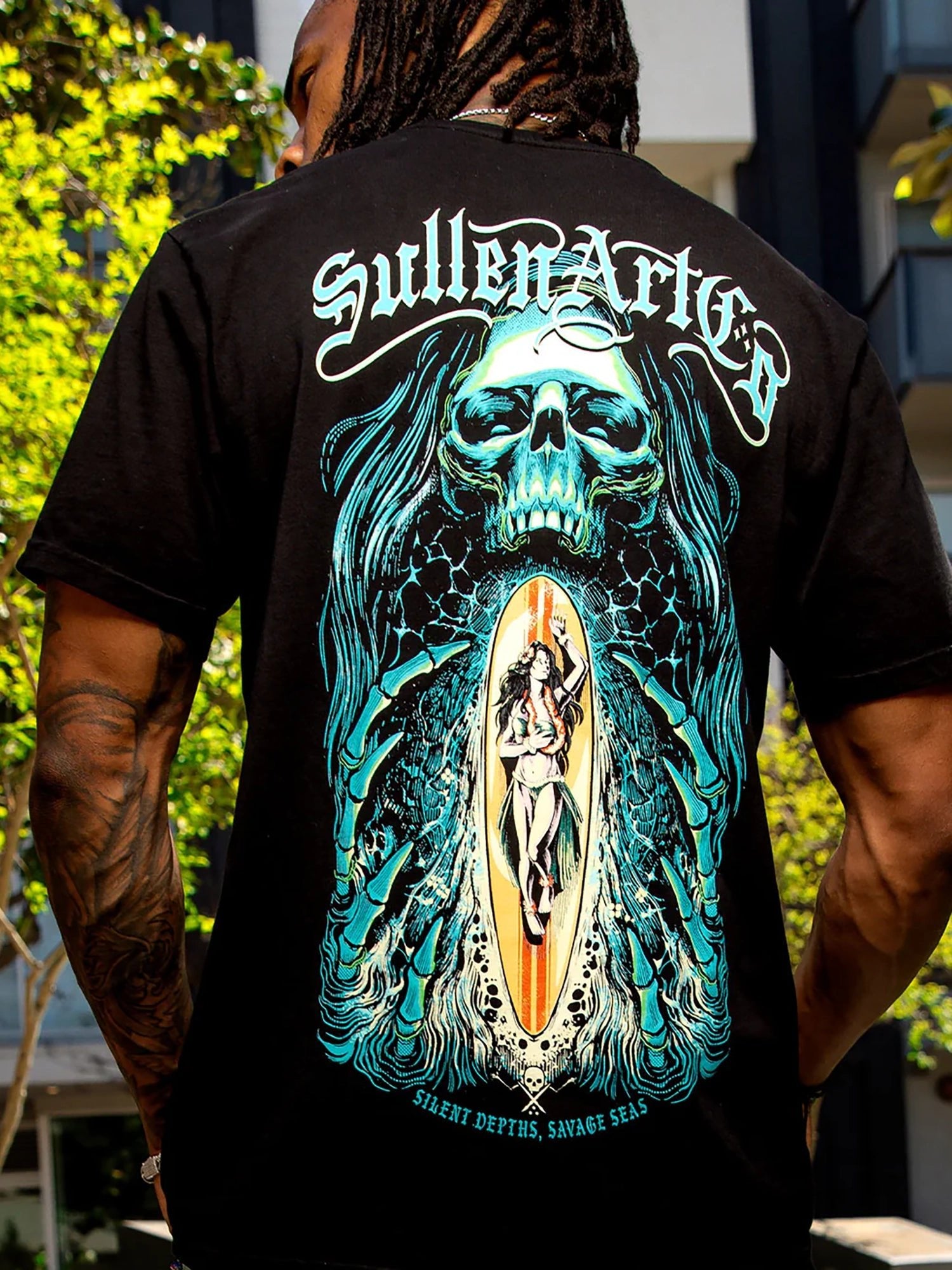 Sullen Men's Silent Depths Premium Tee - Jet Black by Sullen