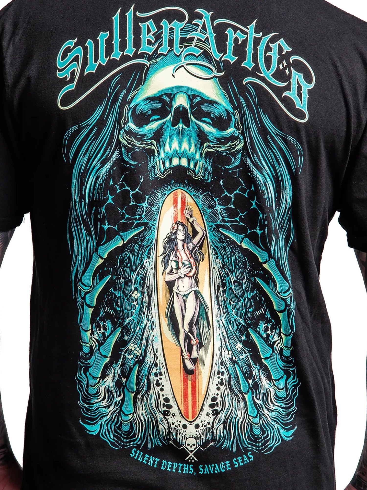 Sullen Men's Silent Depths Premium Tee - Jet Black by Sullen