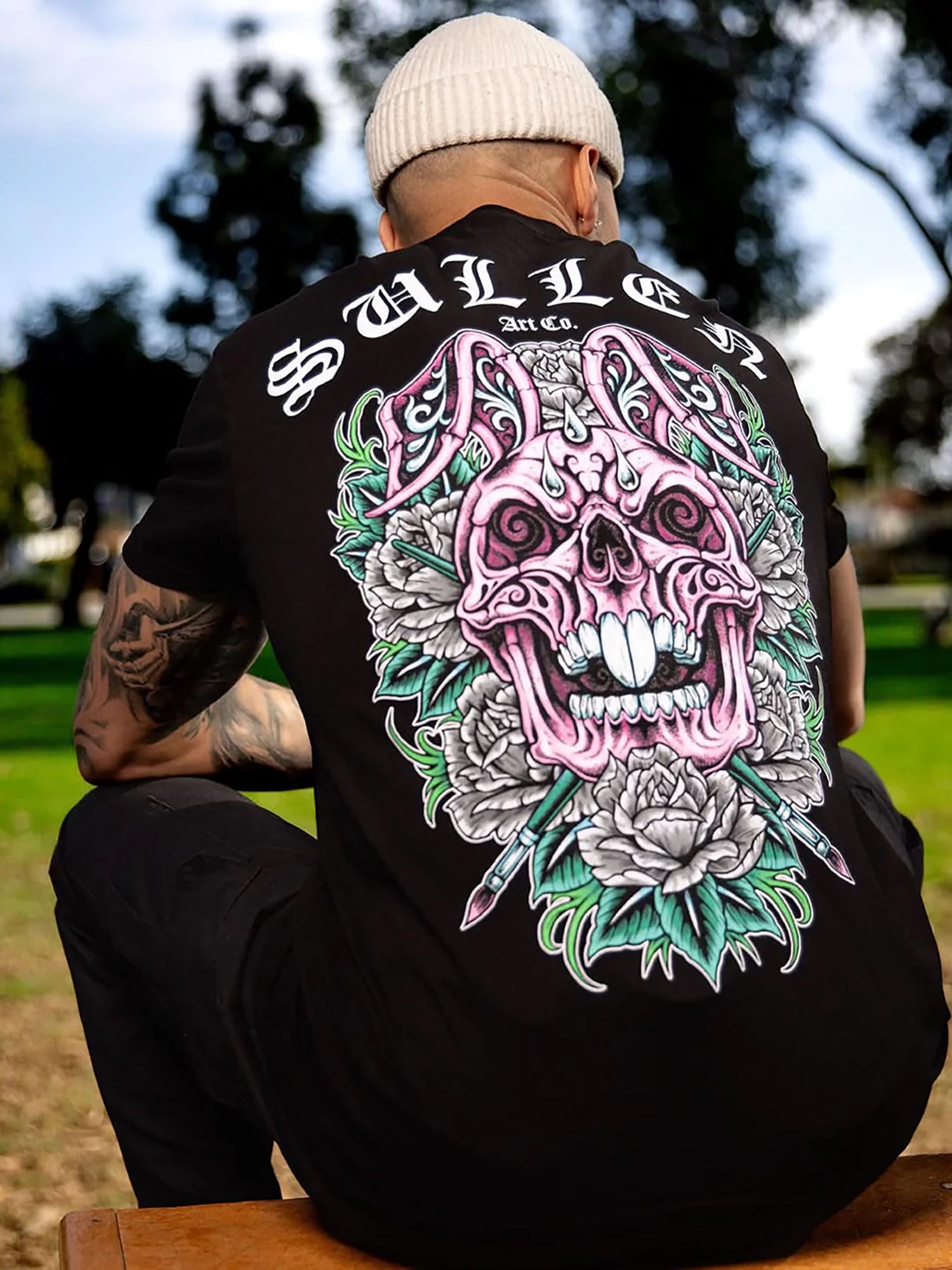 Sullen Men's Skull Bunny 26 Premium Graphic T-shirt