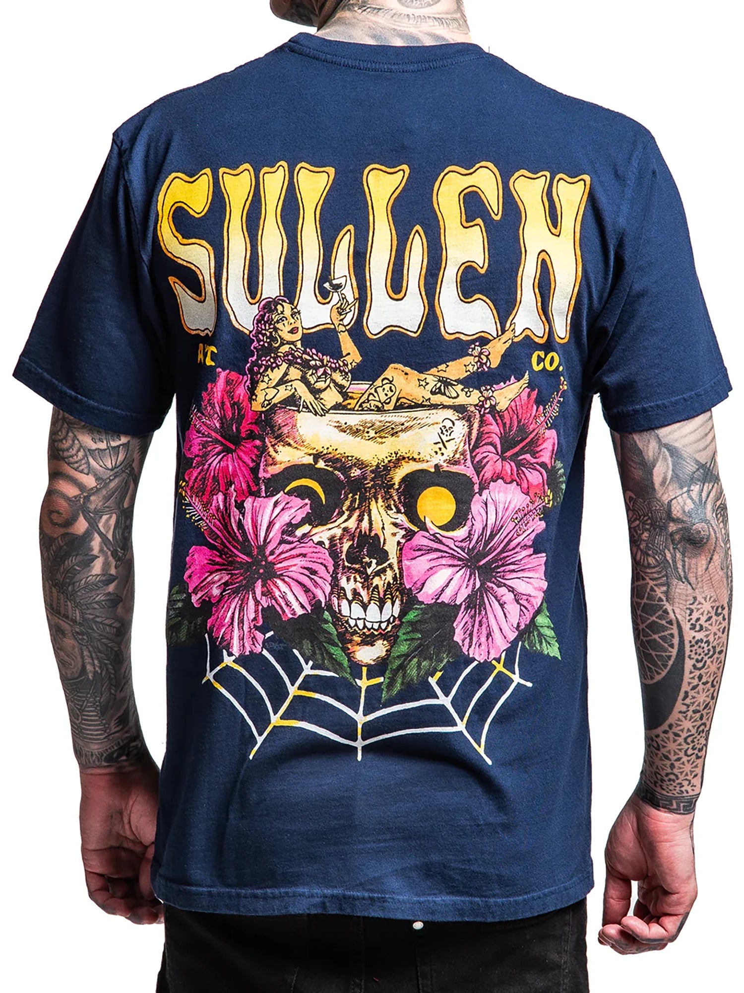 Sullen Men's Skulloha 2026 Premium Tee - Pagent Blue by Sullen