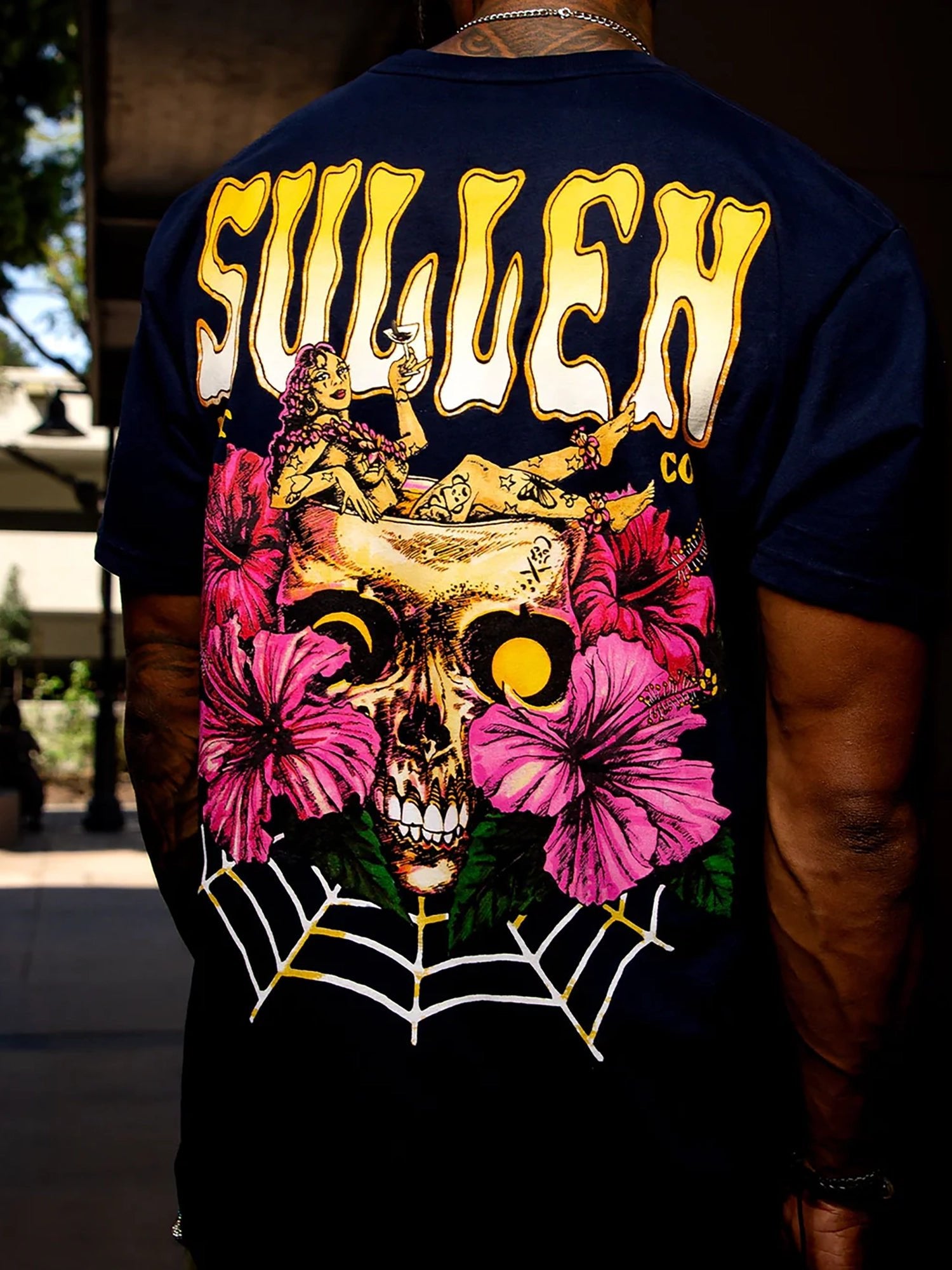 Sullen Men's Skulloha 2026 Premium Tee - Pagent Blue by Sullen