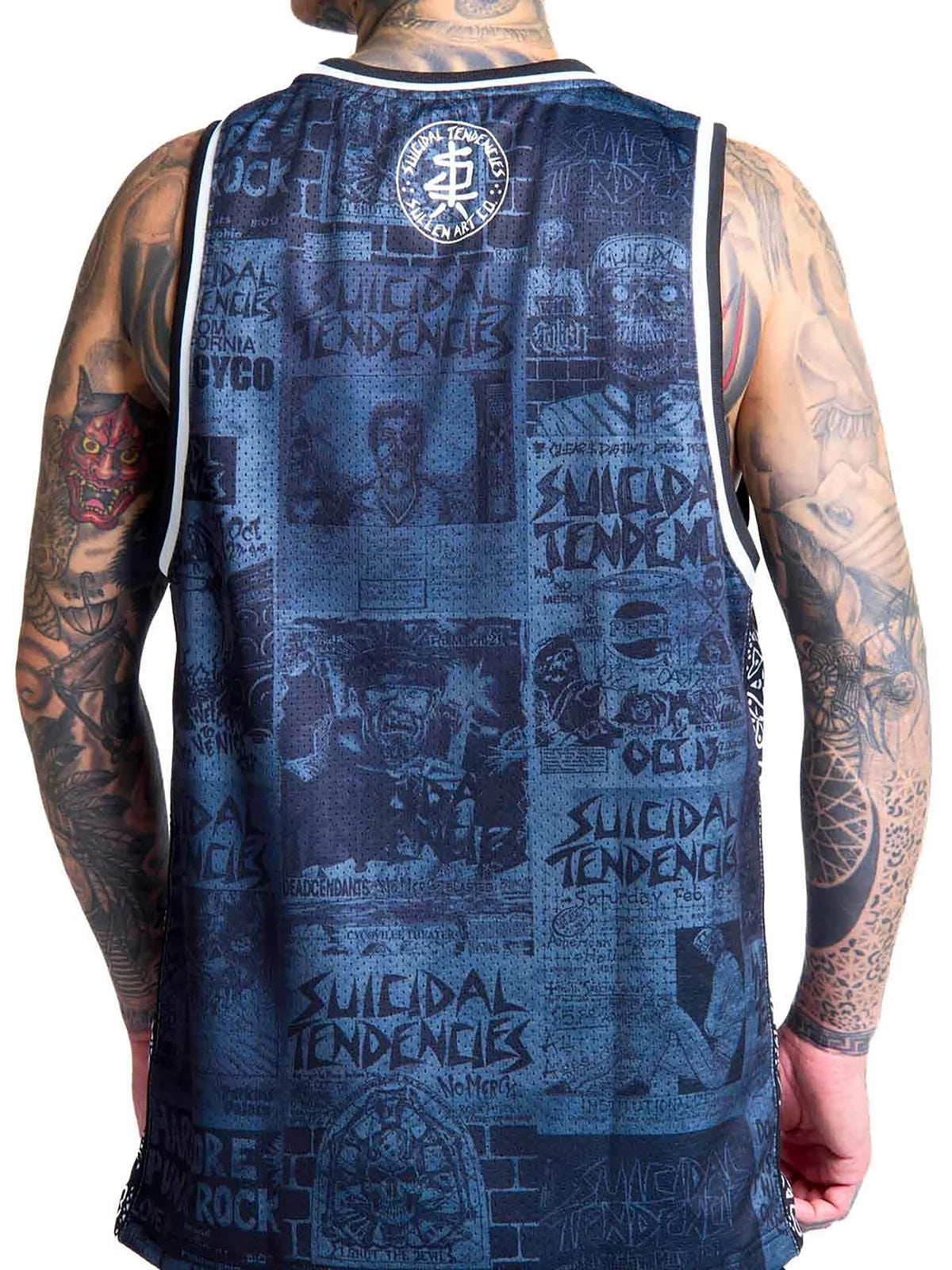 Sullen x Suicidal Tendencies Men's Posted Heavy Mesh Jersey - Grey