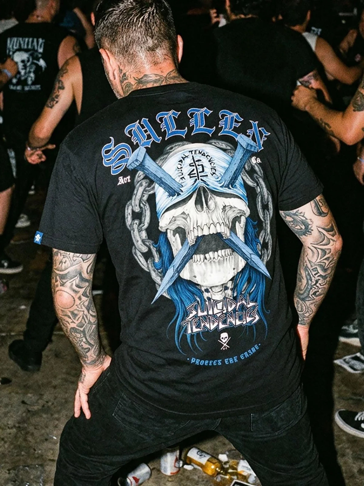 Sullen x Suicidal Tendencies Men's War Head Premium Graphic T-shirt - Jet Black