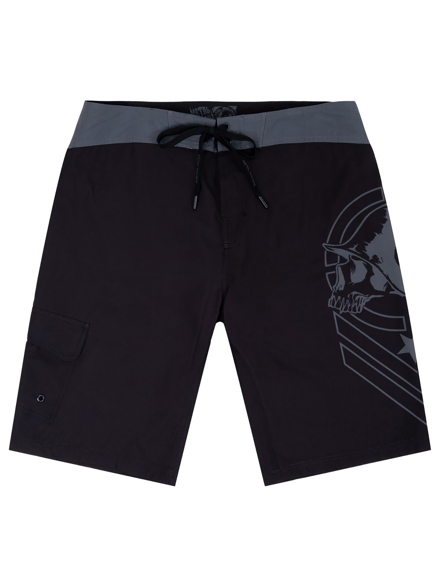 Metal Mulisha Men's Stealth Boardshorts - Black/Grey