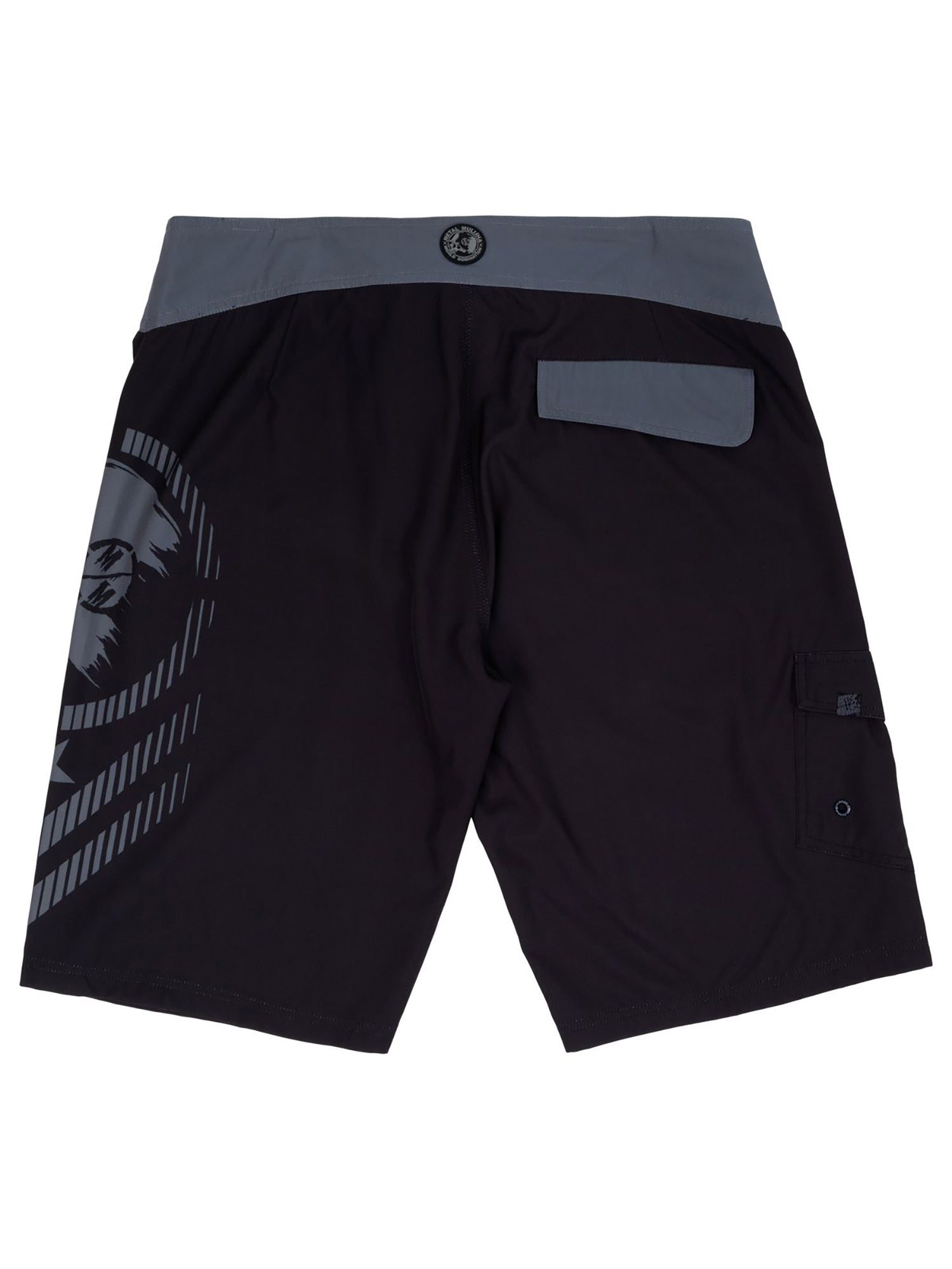 Metal Mulisha Men's Stealth Boardshorts - Black/Grey