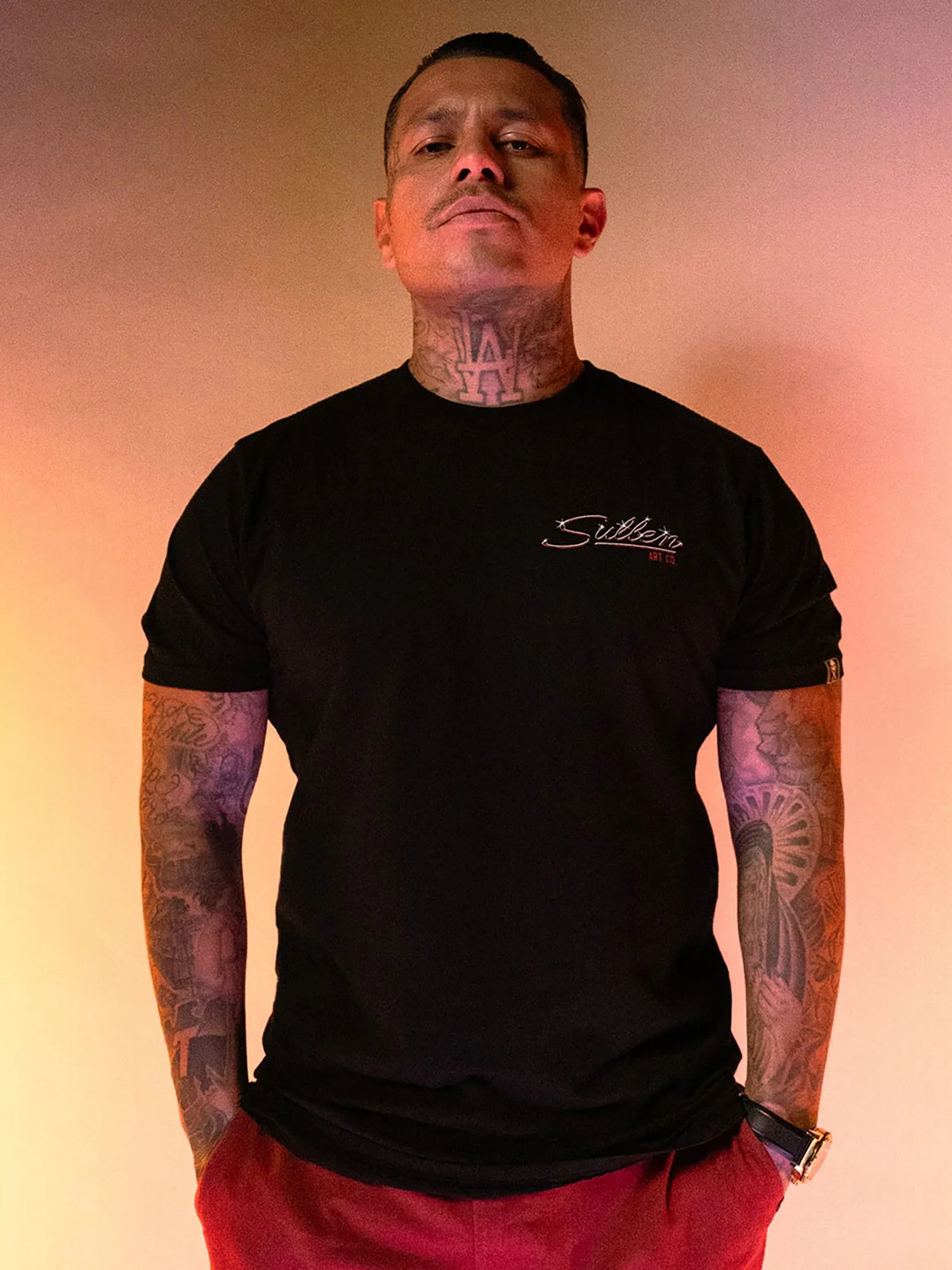 Sullen Men's Stingray Premium Graphic T-shirt - Jet Black by Sullen