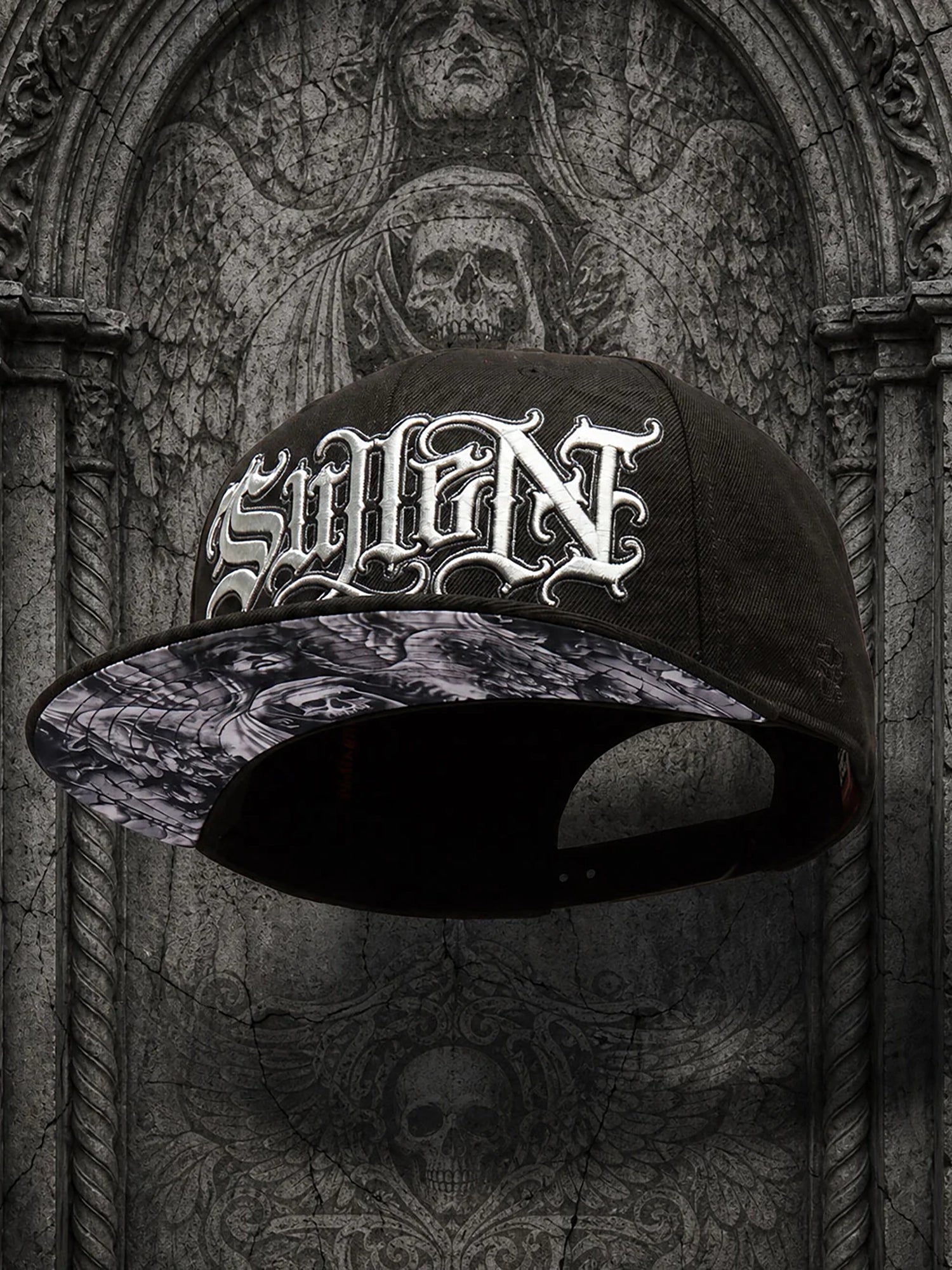 Sullen Men's Stone Ritual Snapback Hat - Black by Sullen