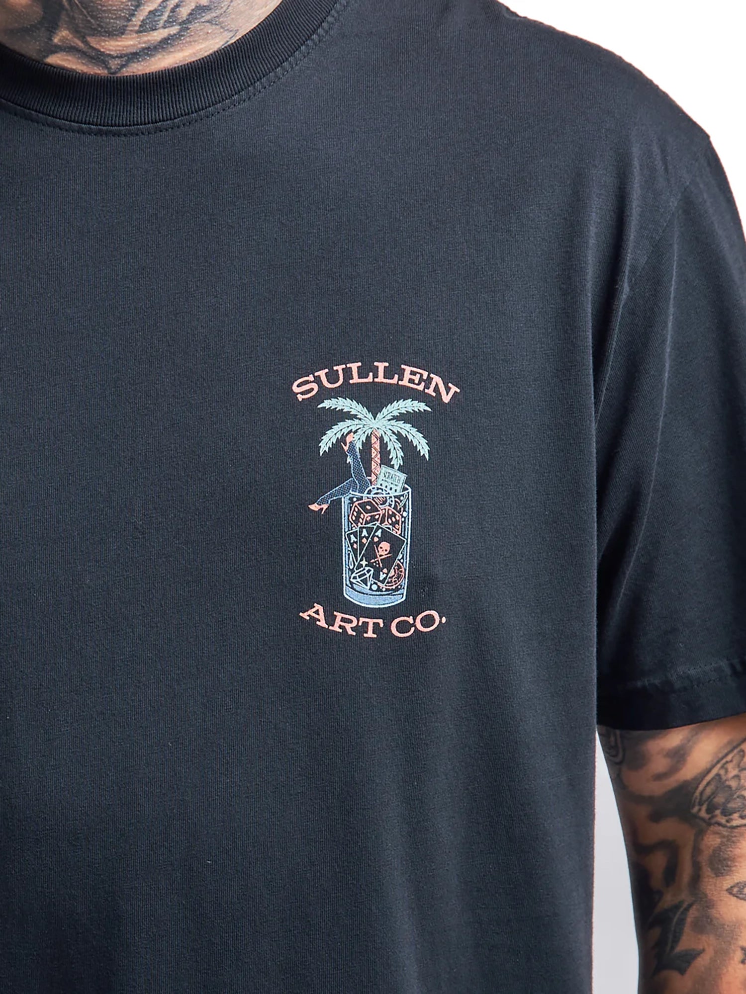 Sullen Men's Sullen Motel Premium Graphic T-shirt - Caviar