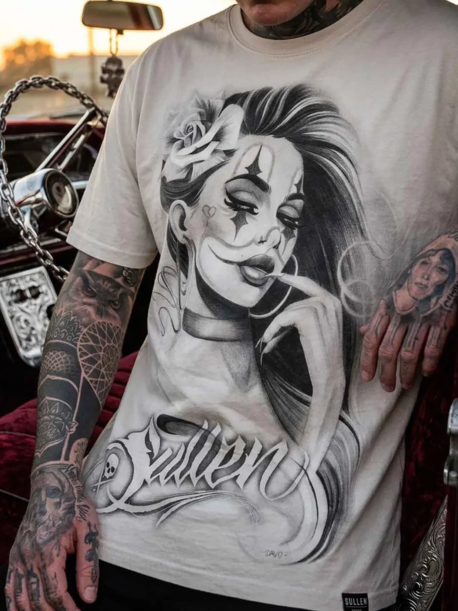 Sweet Payasa premium tee front lifestyle view