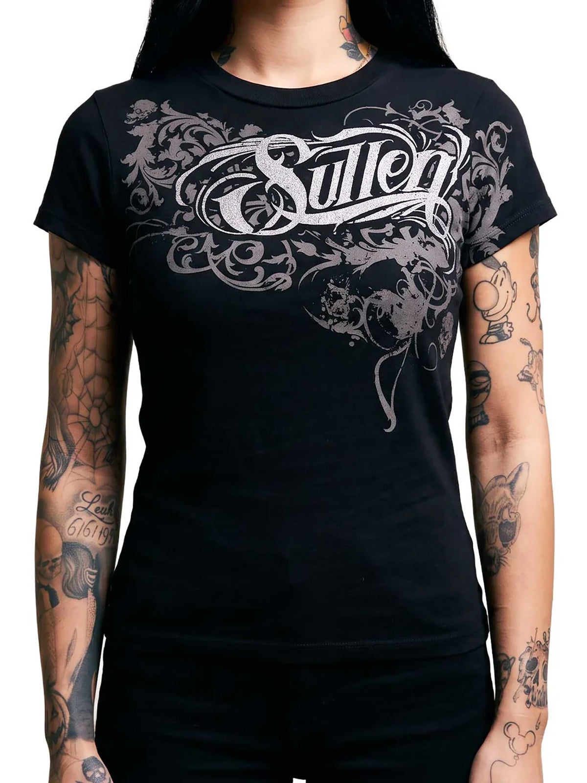 Sullen Swoop Women's Graphic T-shirt - Jet Black