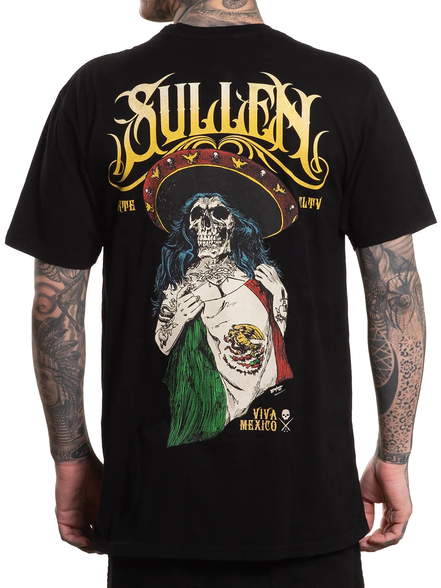 Sullen Men's Viva Mexico Premium Tee - Jet Black by Sullen