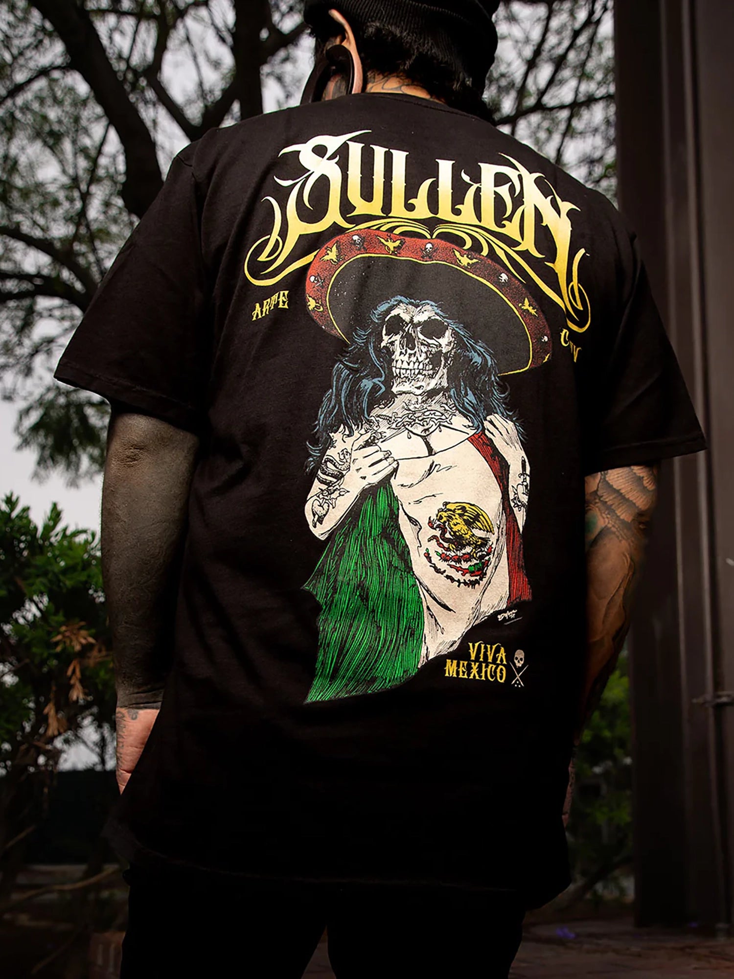 Sullen Men's Viva Mexico Premium Tee - Jet Black by Sullen