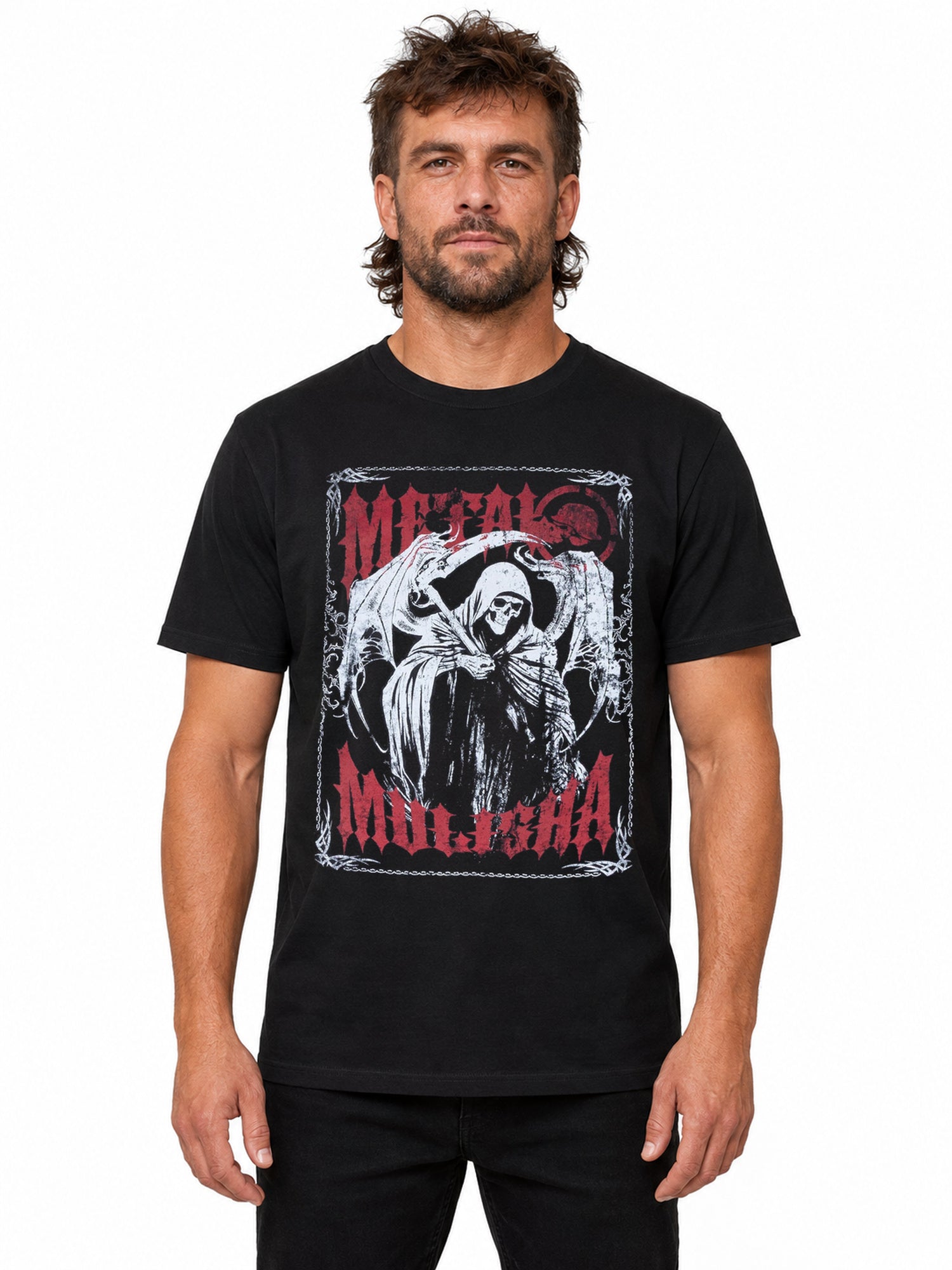 Metal Mulisha Deathwatch Tee front on model