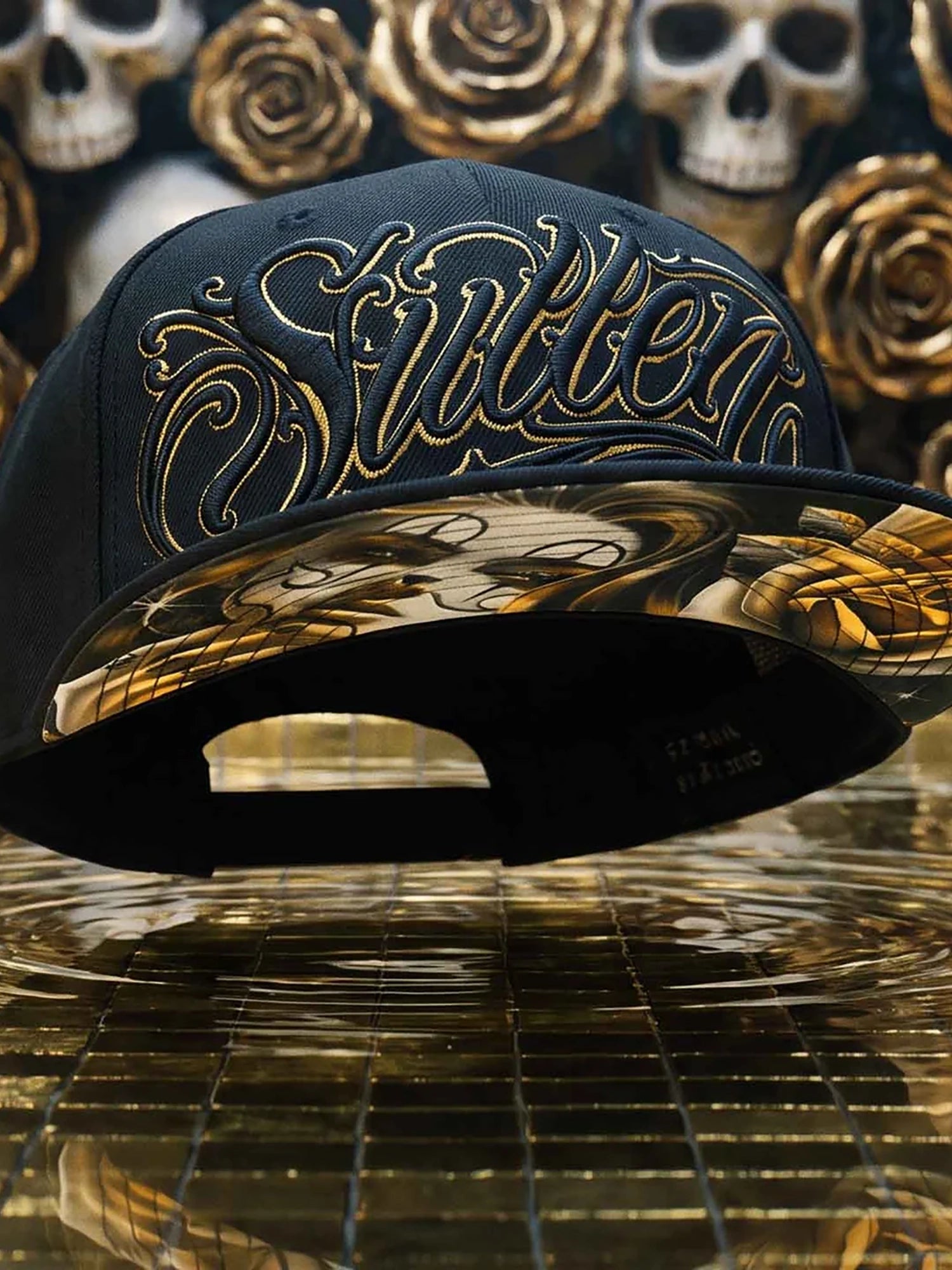Sullen Gold Gaze black snapback lifestyle view