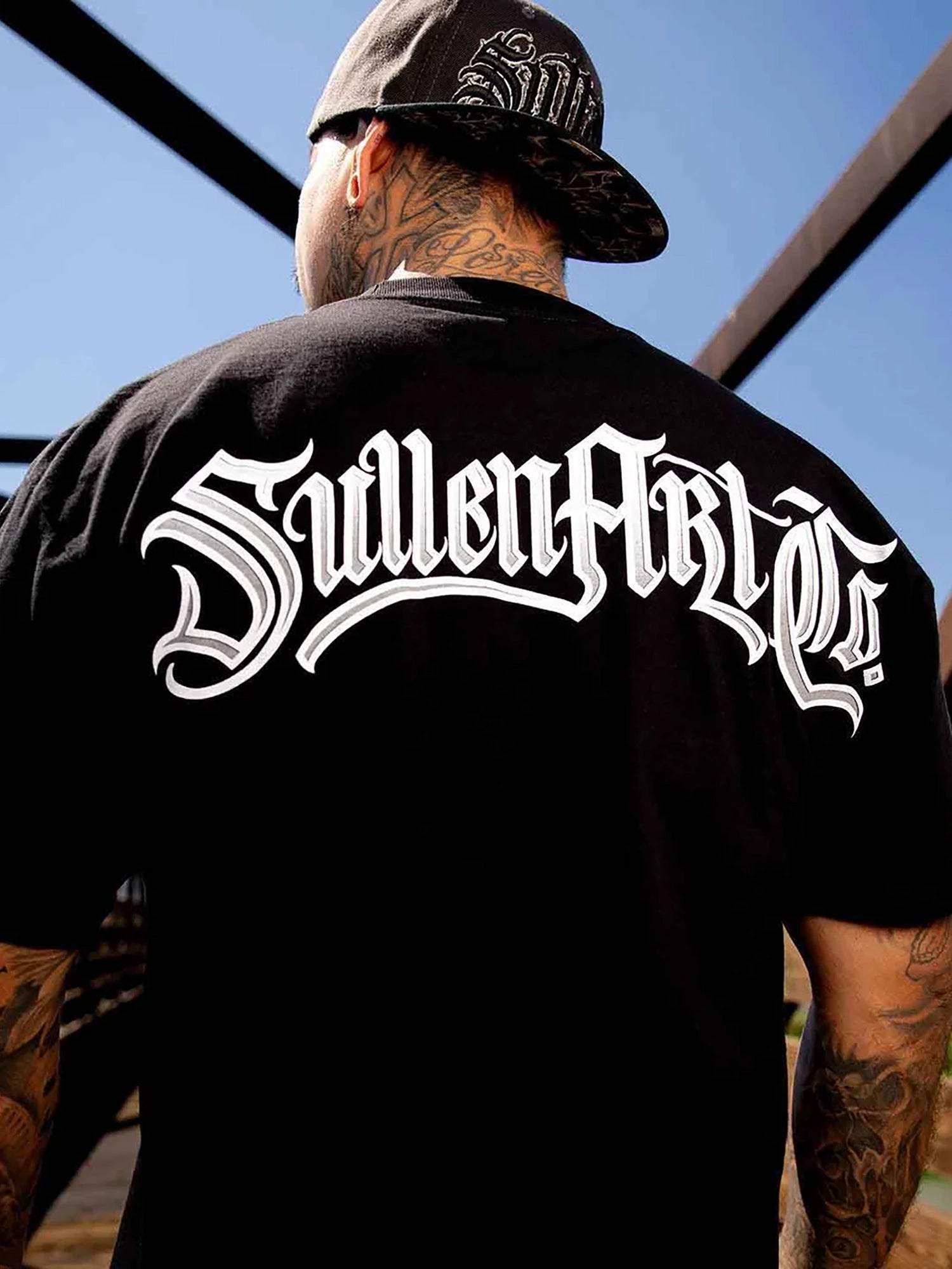 Sullen Men’s Grey Scale "1 Ton" Relaxed Fit T-shirt - Jet Black