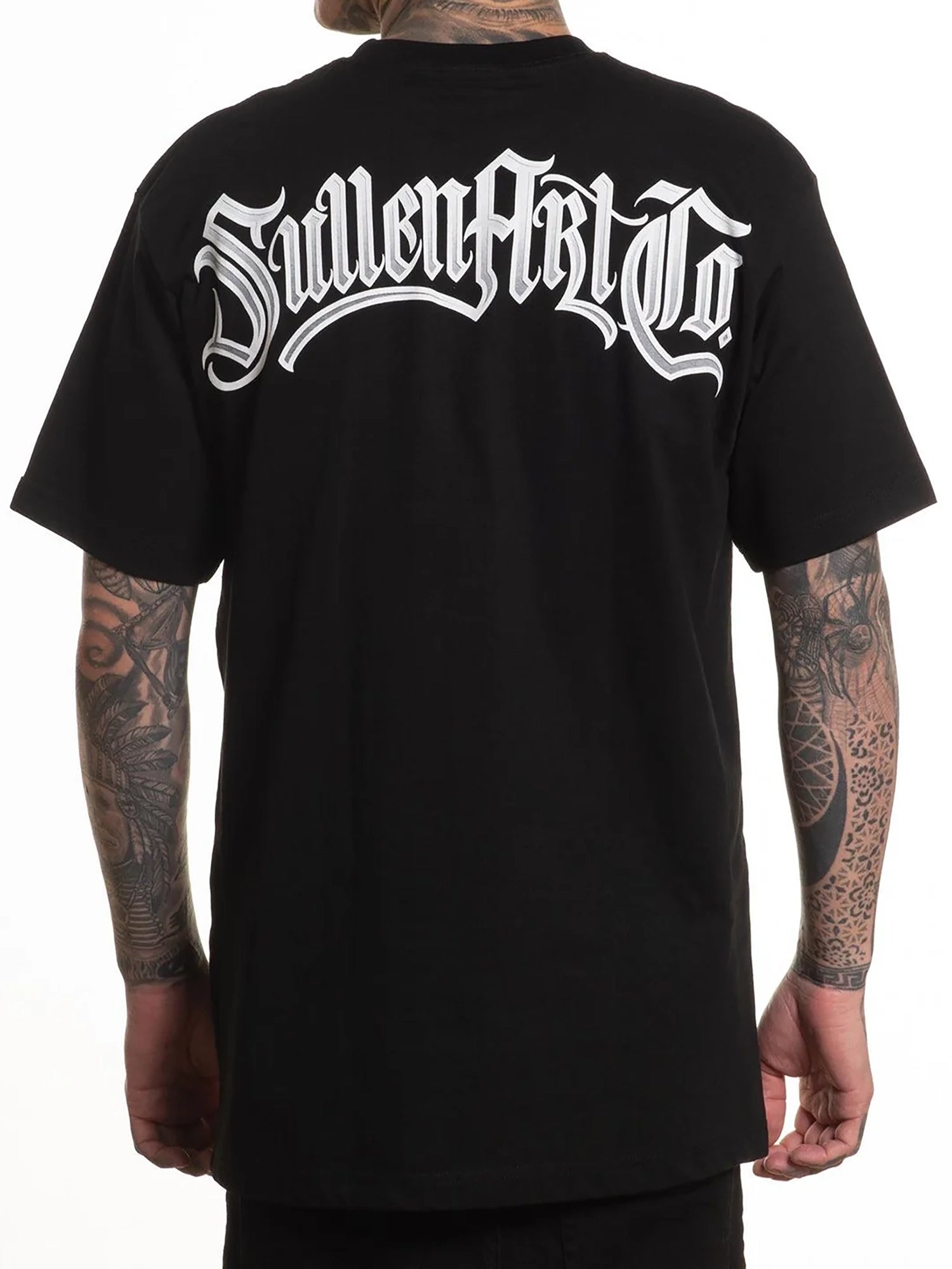 Sullen Men’s Grey Scale "1 Ton" Relaxed Fit T-shirt - Jet Black