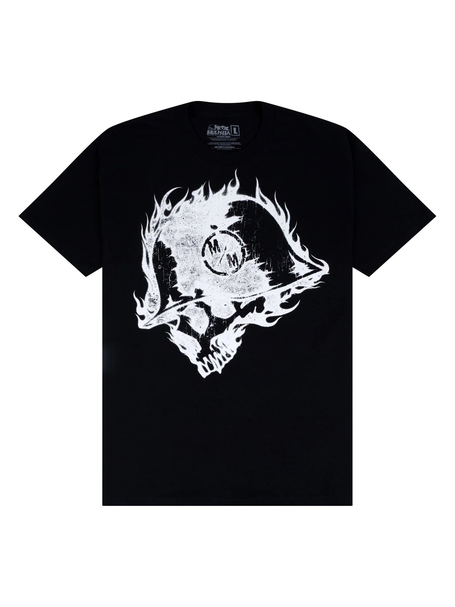 Metal Mulisha Incinerate black T-shirt original flat front view