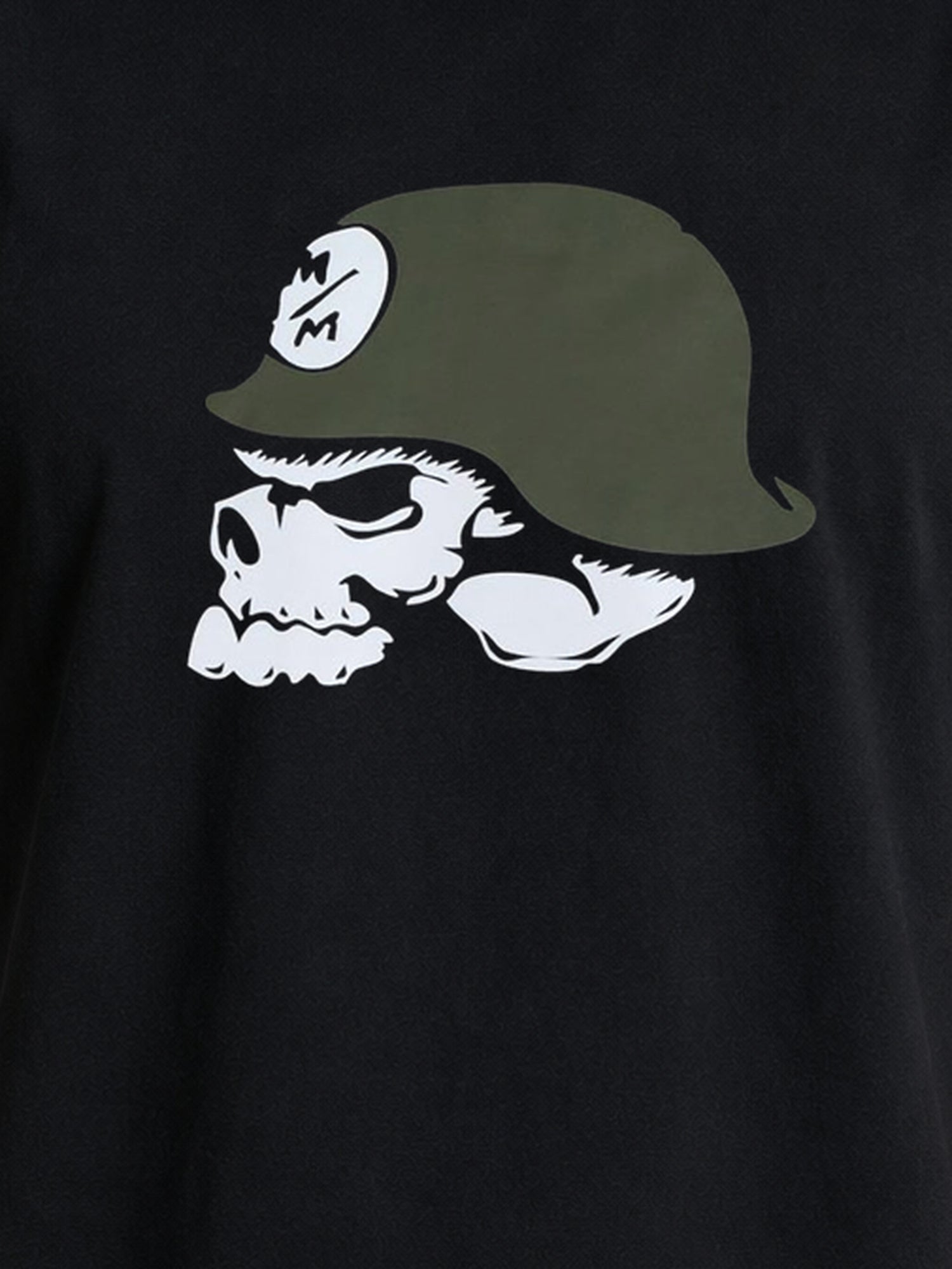 Metal Mulisha OG Helmet black T-shirt military helmet skull graphic detail