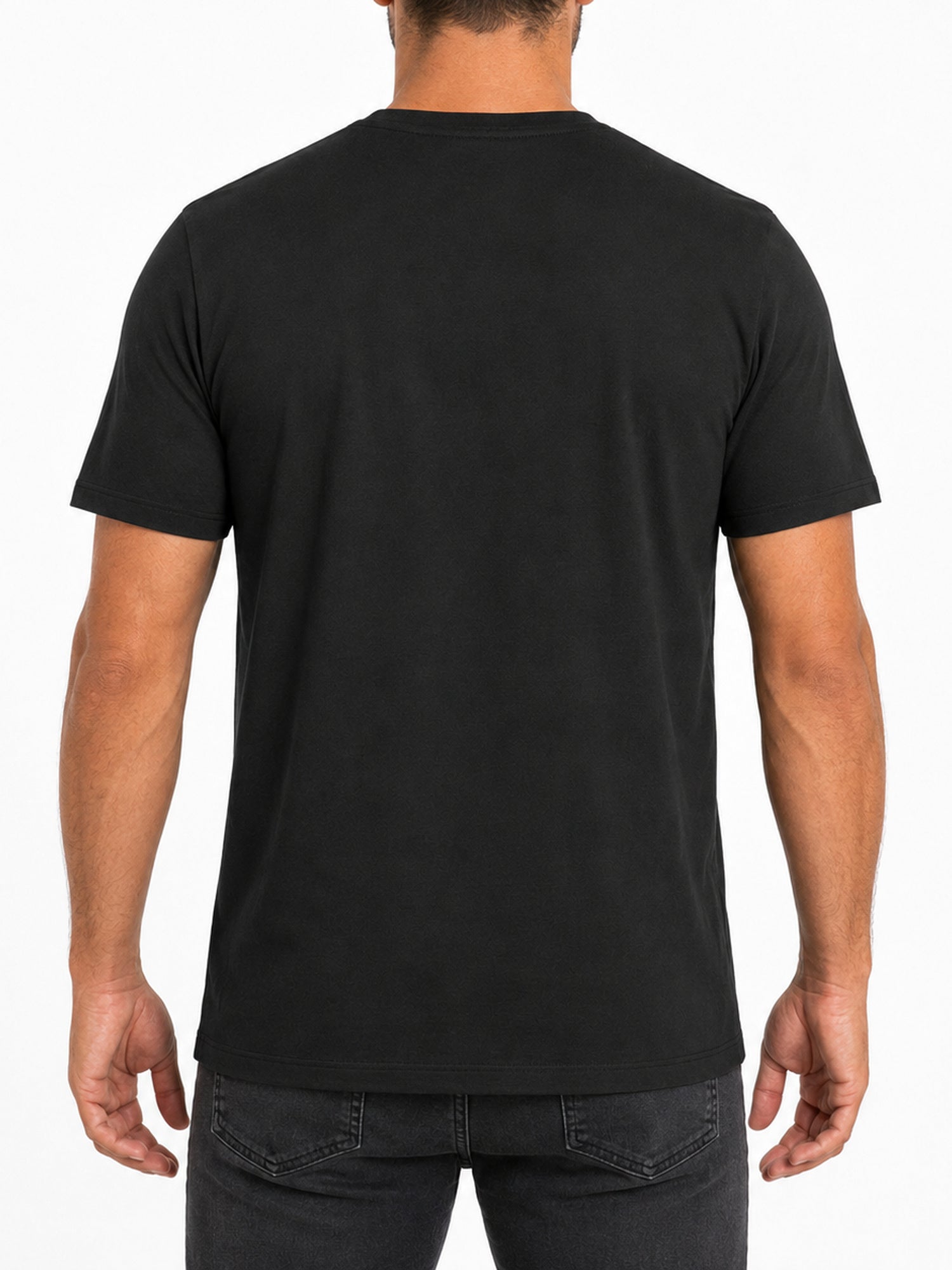 Metal Mulisha OG Icon men's black T-shirt plain back model view