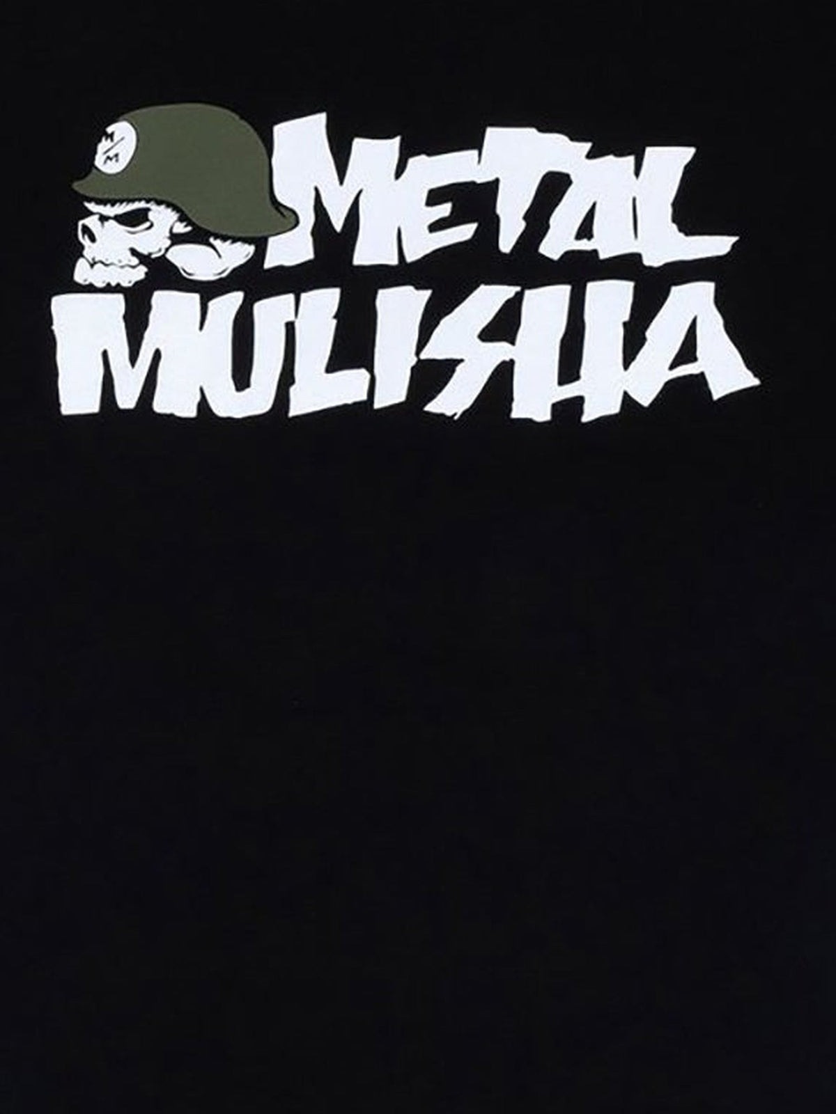 Metal Mulisha OG Icon black T-shirt white and olive front graphic detail
