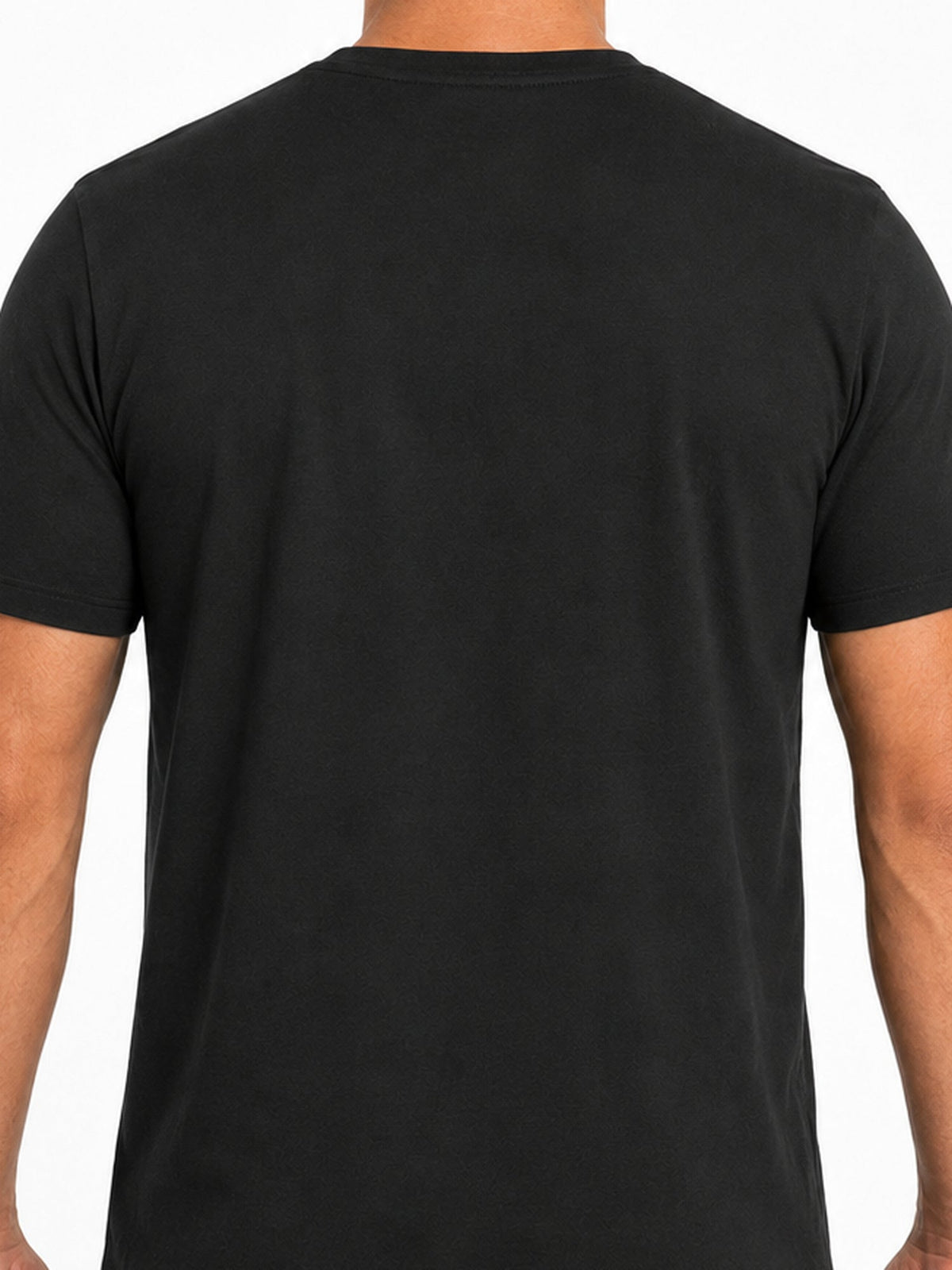 Metal Mulisha OG Icon black T-shirt plain back fabric and fit detail