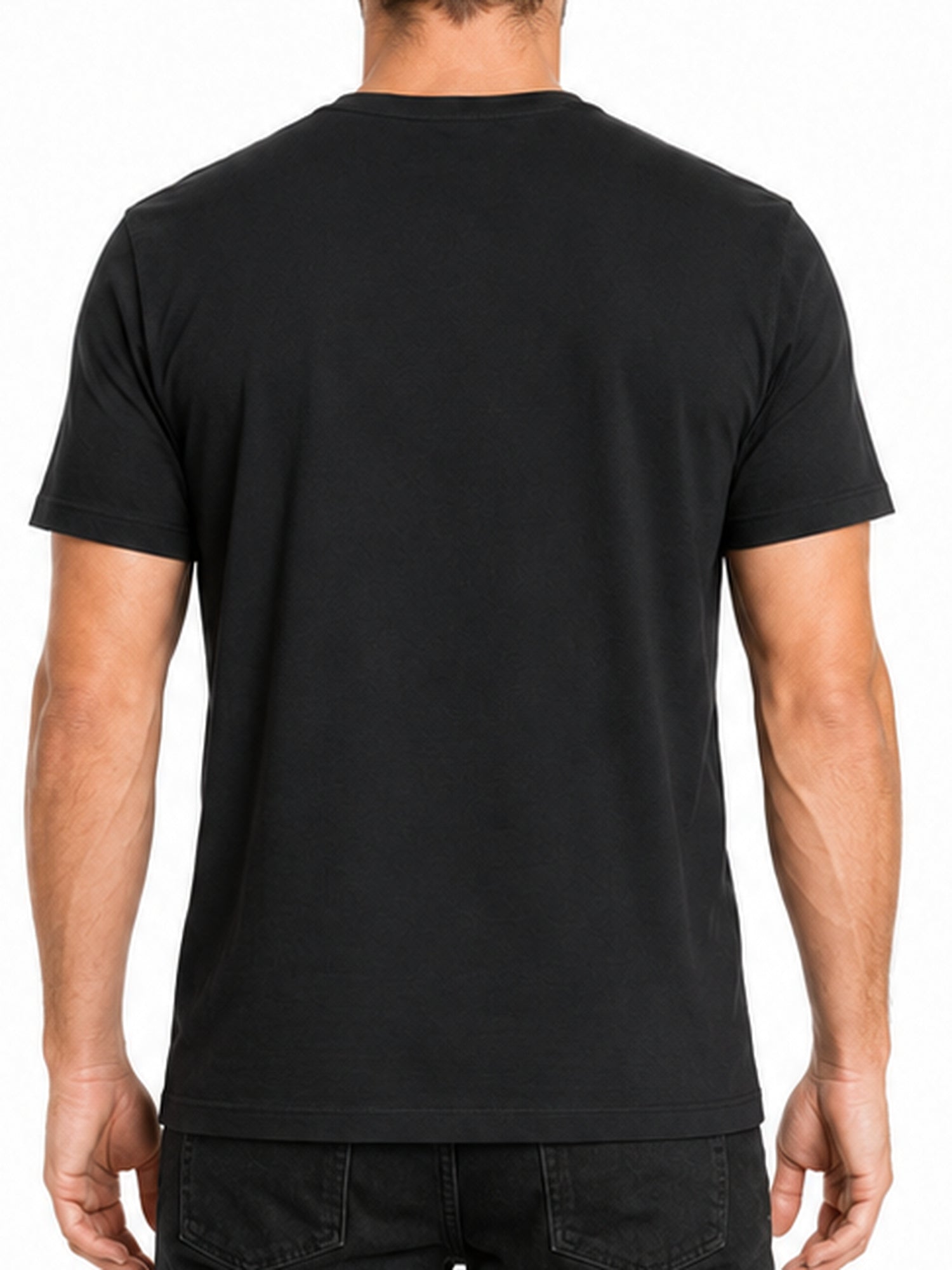 Metal Mulisha Script black T-shirt plain back fabric and fit detail