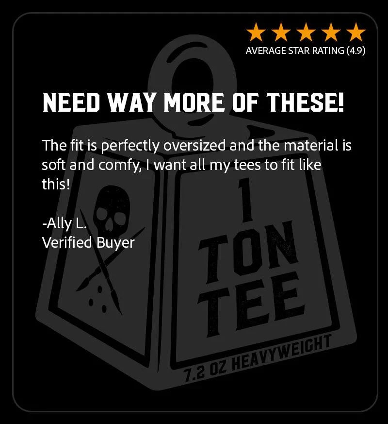Sullen Klownin 1 Ton tee customer review