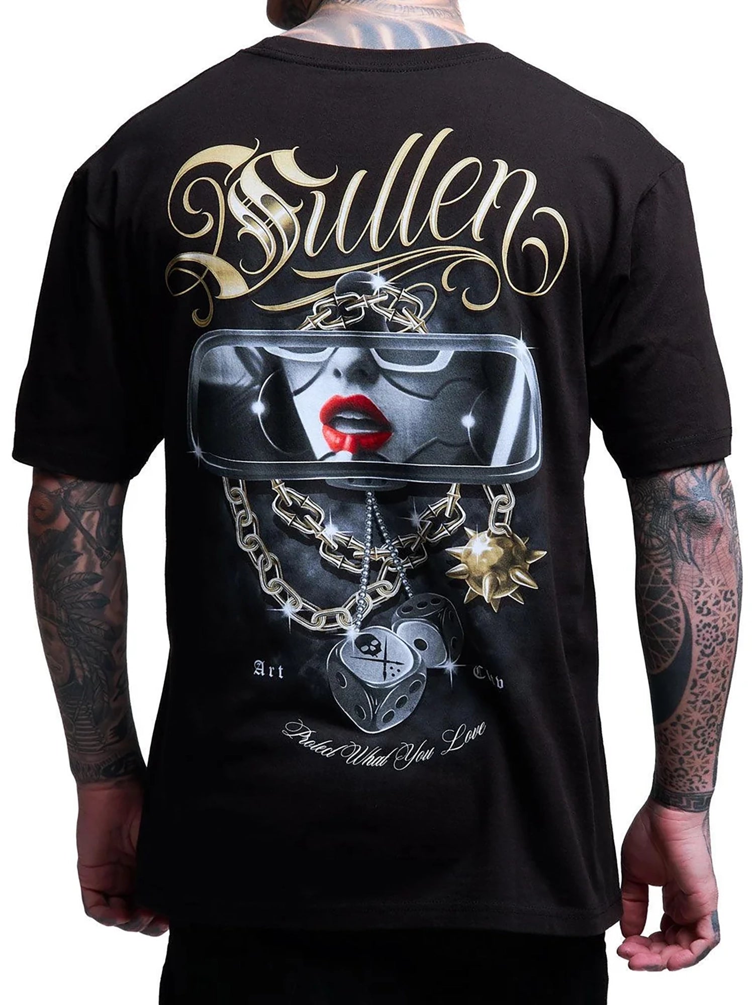 Sullen Never Look Back standard tee back graphic