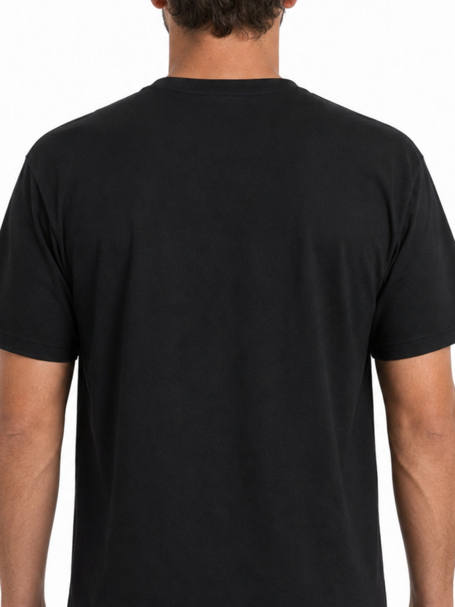 Metal Mulisha Viking Tee plain back fabric collar and fit detail