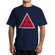 Famous Stars and Straps Men's Black Mass Tee Blue