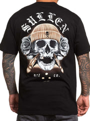 Sullen Men's Bronze Badge Short Sleeve Black Standard T-shirt