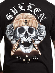 Sullen Men's Bronze Badge Short Sleeve Black Standard T-shirt