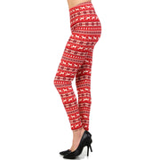 Vulcinity Christmas Reindeer Print Leggings