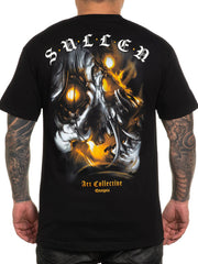 Sullen Men's Fire Skull Short Sleeve T-shirt