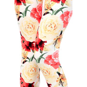 Vulcinity Ivory Roses Print Leggings