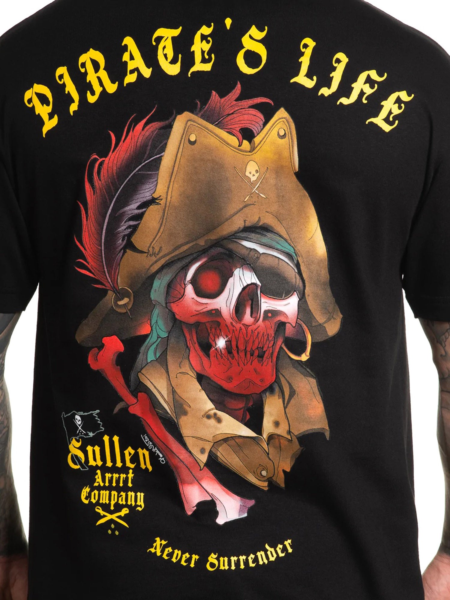 Sullen Pirates Life Sleeve T-shirt – Vulcinity