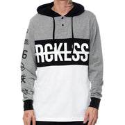 Young and Reckless Men's Strike Thru Hooded Long Sleeve Tee
